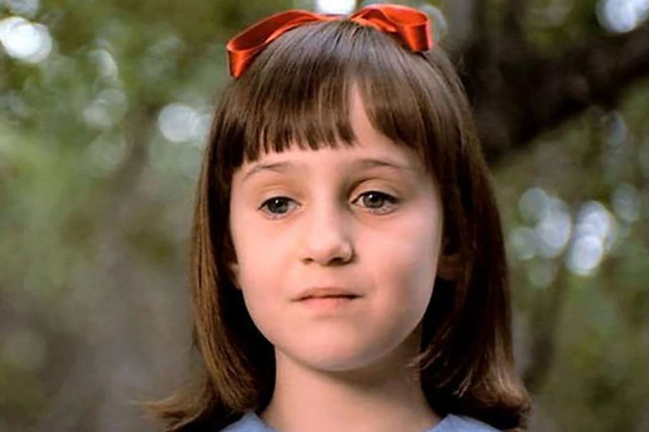 Mara Wilson en su protagónico de 'Matilda' (1996).