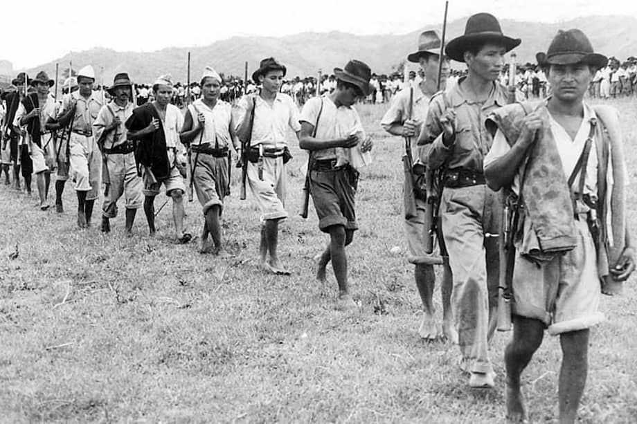 Imagen de archivo de las guerrillas liberales de mediados del siglo XX en los llanos Orientales colombianos.