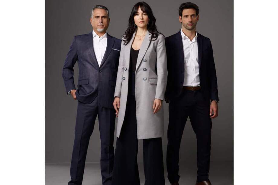 Marlon Moreno, Carolina Gómez y George Slebi son los protagonistas de “La venganza de Analía”. / Cortesía: Caracol Televisión