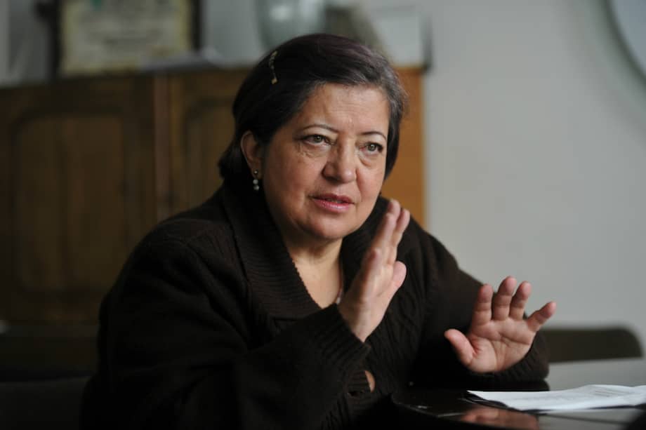 Gloria Gómez lleva trabajando 35 años contra la desaparición forzada en Colombia./ Gustavo Torrijos.