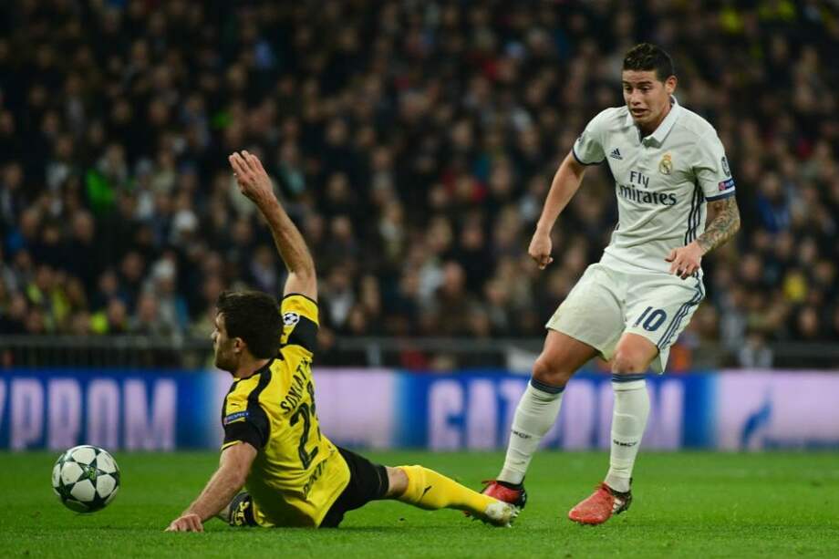 James Rodríguez, mediocampista del Real Madrid. Foto: AFP