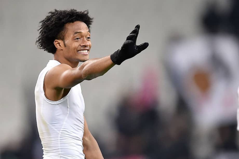Juan Guillermo Cuadrado, mediocampista de la Juventus. / AFP