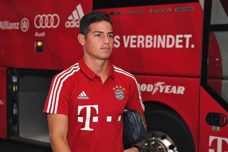 James Rodríguez, volante colombiano del Bayern Múnich. / AFP