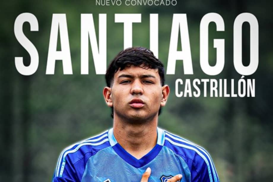 Santiago Castrillón pertenece a las divisiones inferiores de Millonarios desde 2021.