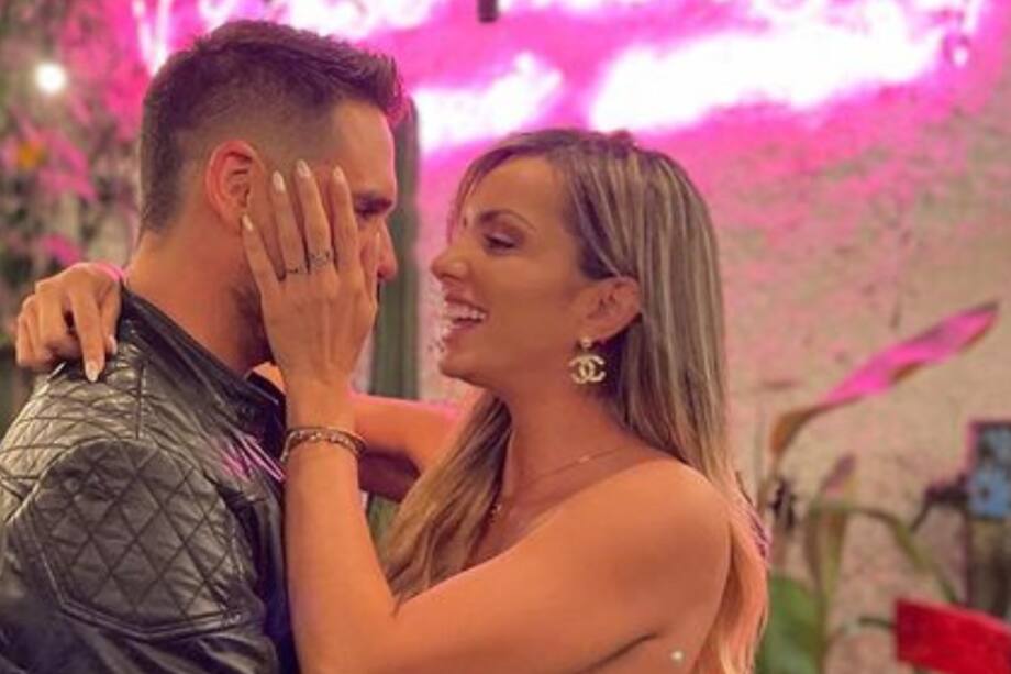 Sebastián Caicedo y su novia Juliana Diez