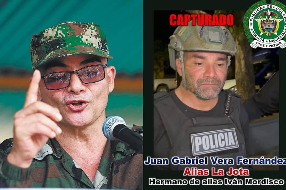 Según las autoridades, Juan Gabriel Vera, alias "Jota", sería el hermano de mayor confianza del líder de las disidencias de las Farc, alias "Iván Mordisco".