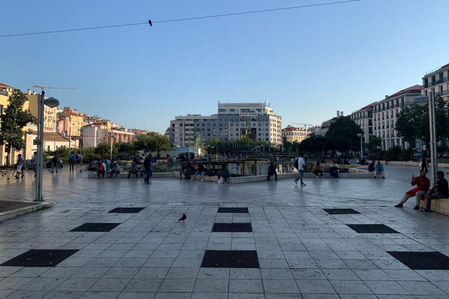 Imagen de referencia que muestra el céntrico barrio de la Mouraria y sus alrededores en Lisboa.
