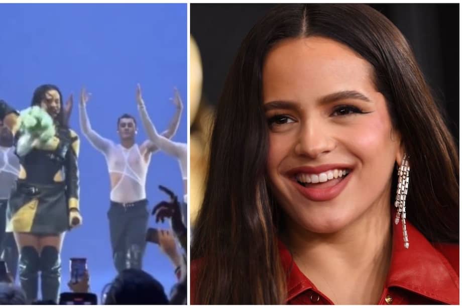 Rosalía se encontraba dando un concierto en San Diego, Estados Unidos, cuando fue golpeada con un ramo de flores en la cara.