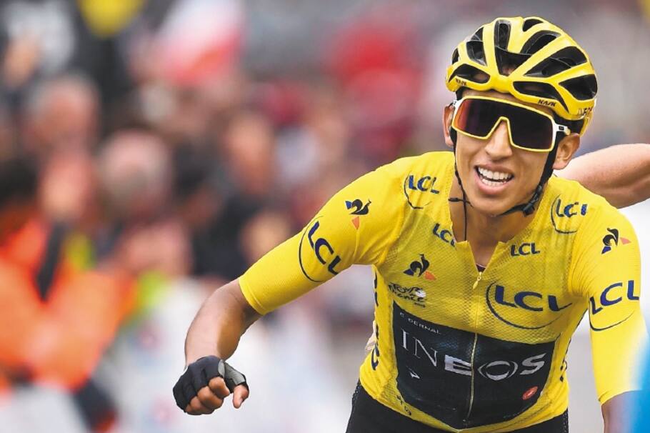 Egan Bernal, único colombiano que ha sido campeón del Tour de Francia.