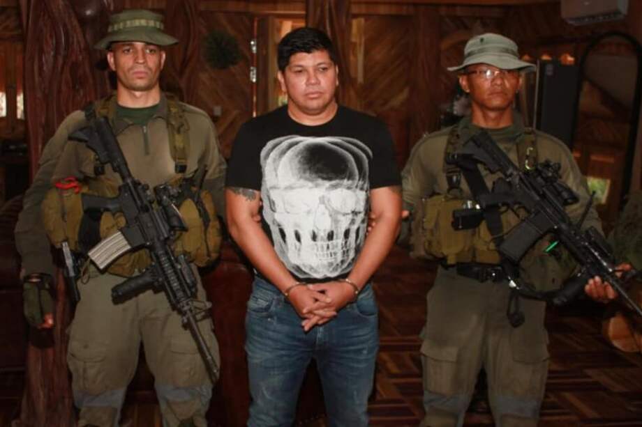 Yonny Cano, alias "El Llanero", era considerado la mano derecha de "Otoniel", líder de las Autodefensas Gaitanistas. / Policía Antinarcóticos