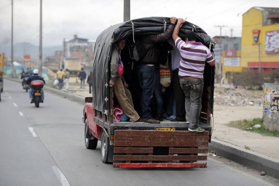 Paro transportador en Soacha. Gabriel Aponte/El Espectador.