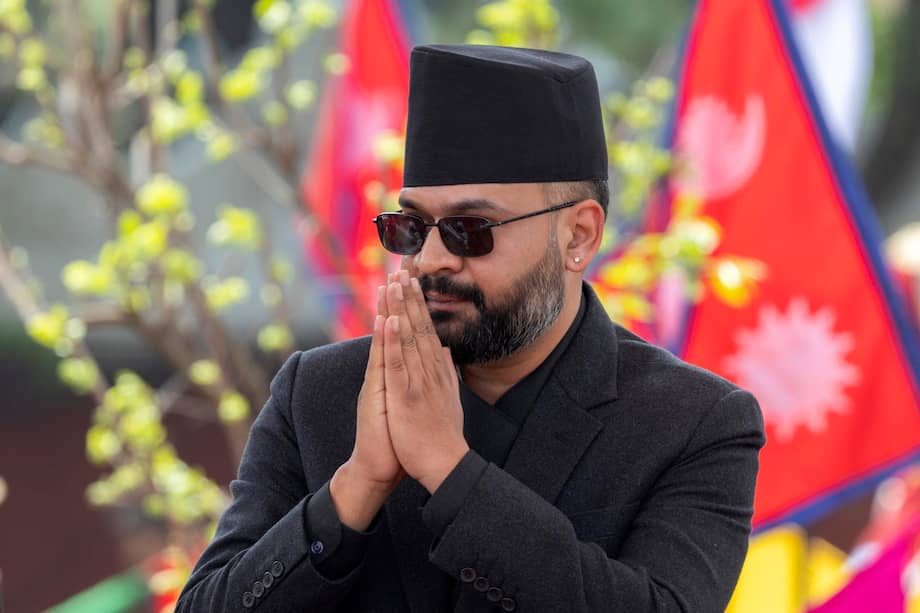 Balendra Shah, el primer ministro de Nepal, durante un acto público. El exrapero y exalcalde de Katmandú, de 35 años, enfrenta ahora la crisis más grave de su joven gobierno.