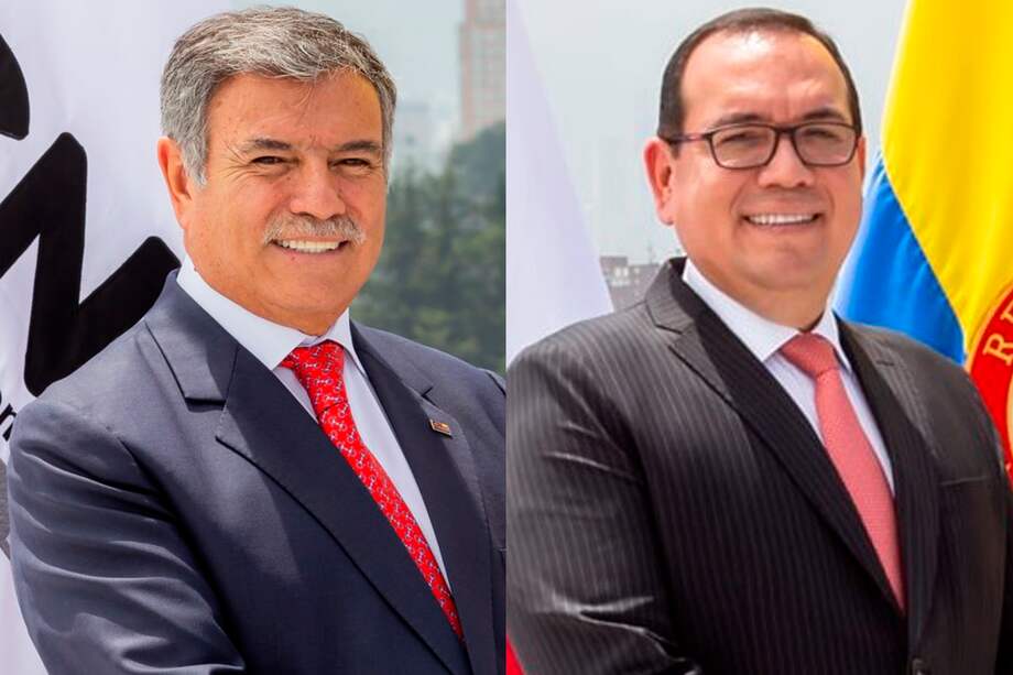 Jorge Enrique Rozo y César Augusto Abreo, magistrados del CNE.