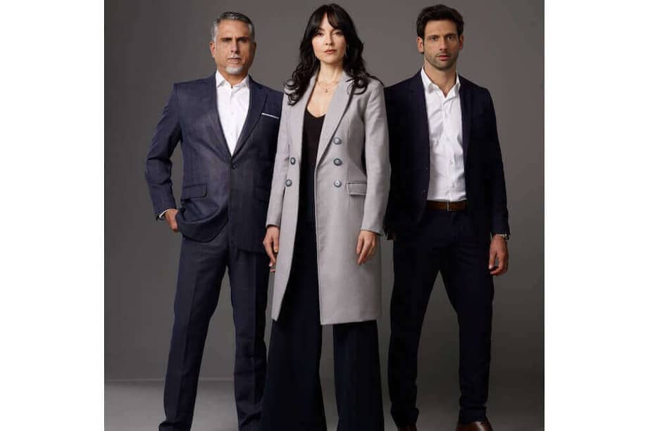 Marlon Moreno, Carolina Gómez y George Slebi, protagonistas de “La venganza de Analía”. / Cortesía: Caracol Televisión