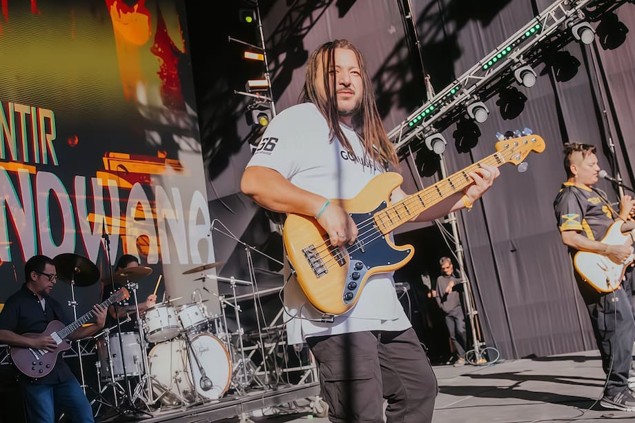I-Locks Labbé, bajista y líder de Gondwana, banda chilena de reggae.
