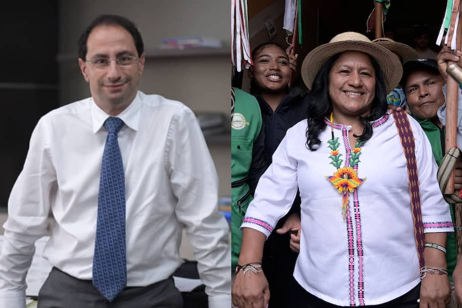 José Manuel Restrepo y Aida Quilcué.