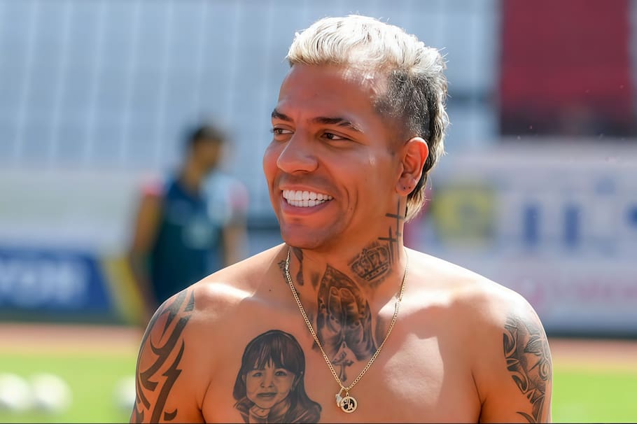 Dayro Moreno, jugador de Once Caldas y delantero de la selección Colombia.