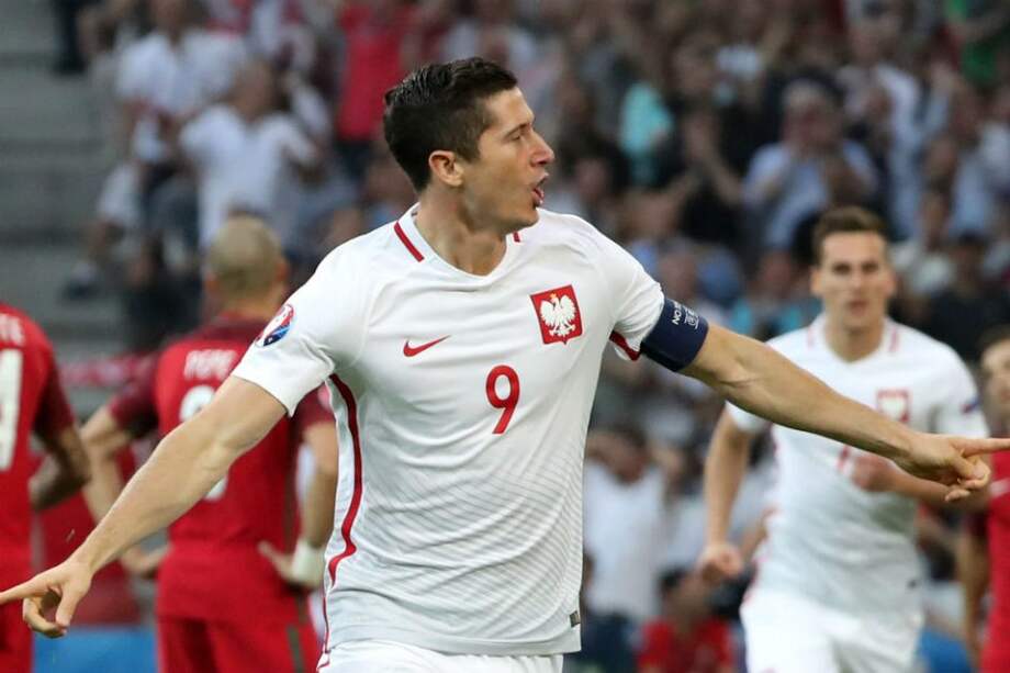 Robert Lewandowski, delantero de la selección polaca. Foto: AFP