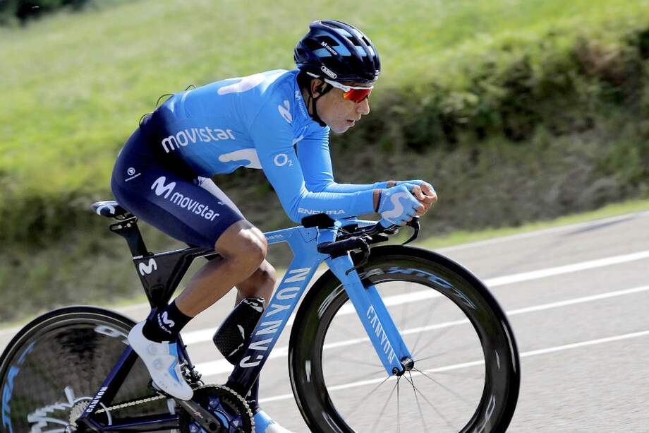 Nairo Quintana, ciclista del Movistar. / EFE