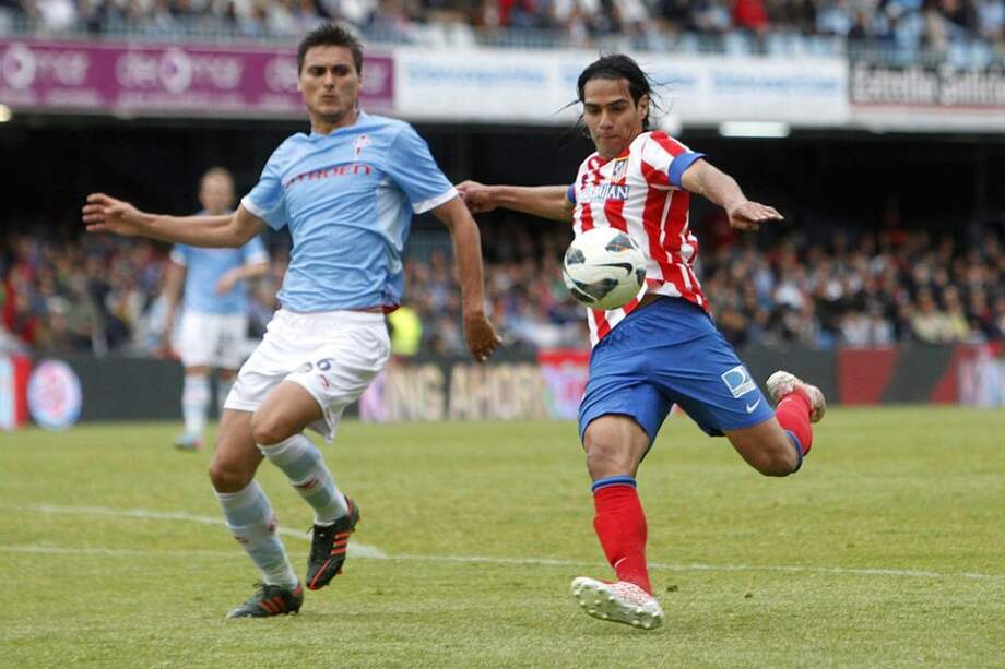 El delantero colombiano del Atlético Madrid, Radamel Falcao García.