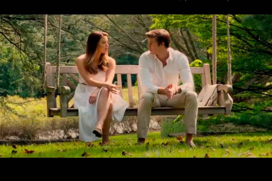 Amber Heard y Liam Hemsworth en "Paranoia".