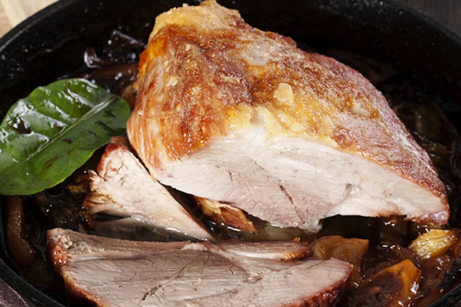 Punta de anca de cerdo al horno. Me encanta la carne de cerdo