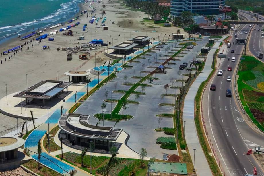 La primera etapa del Gran Malecón del Mar comprende el corredor entre La Boquilla y el acceso al Túnel de Crespo. El Distrito prevé completar los 6 kilómetros del proyecto en junio de 2027.