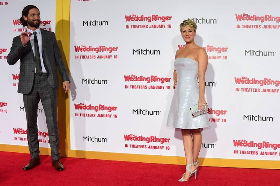 Ryan Sweeting y Kaley Cuoco en enero de 2015. / AFP