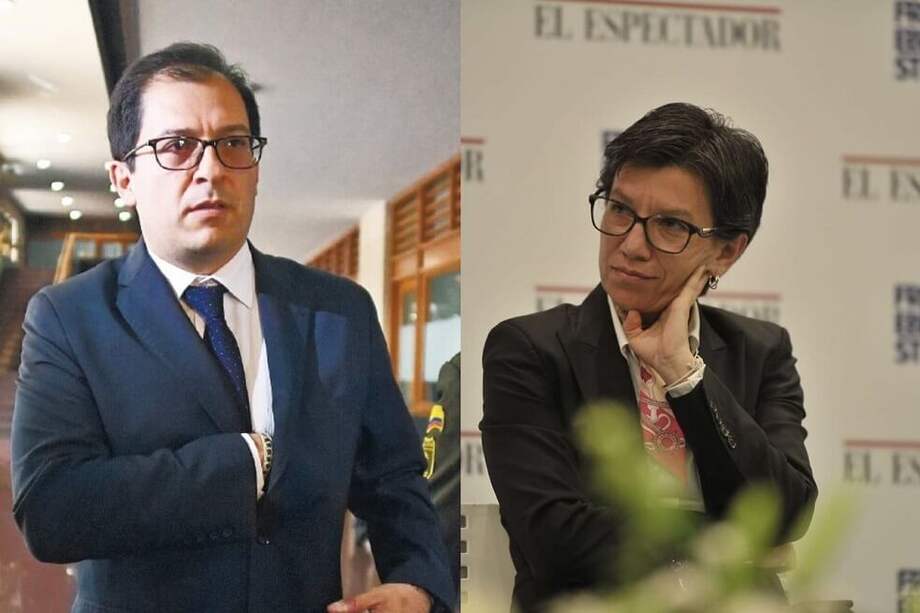Francisco Barbosa, Fiscal General de la Nación y Claudia López, alcaldesa de Bogotá. / El Espectador.