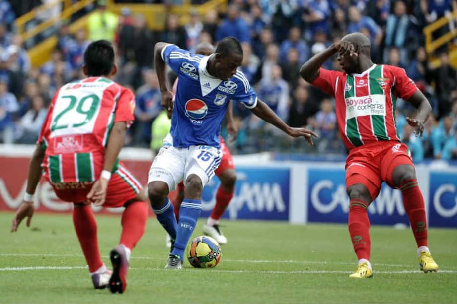 Wason Rentería volvió al gol y marcó los dos goles del empate contra Patriotas. / Archivo El Espectador