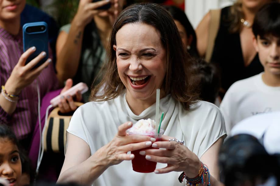 La líder opositora venezolana y premio nobel de la paz María Corina Machado.