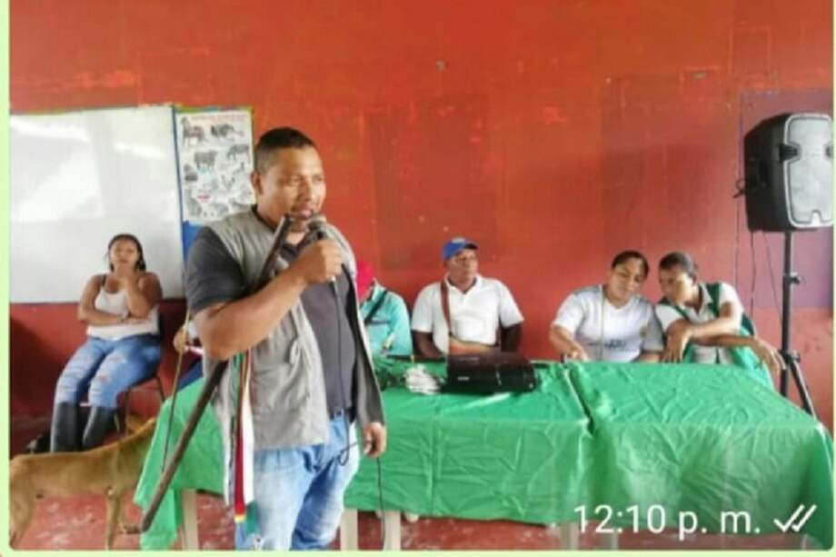 Rodrigo Salazar, líder indígena y defensor de derechos humanos asesinado en Nariño.