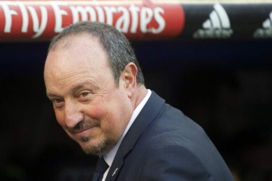 Rafa Benítez en el partido del Real Madrid contra el Getafe. / AFP