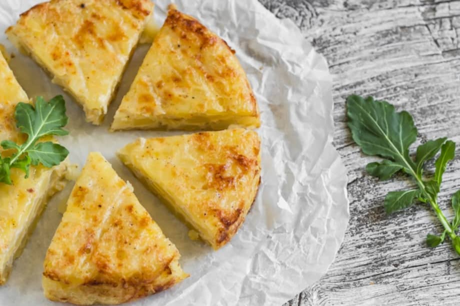 Tortilla de plátano maduro