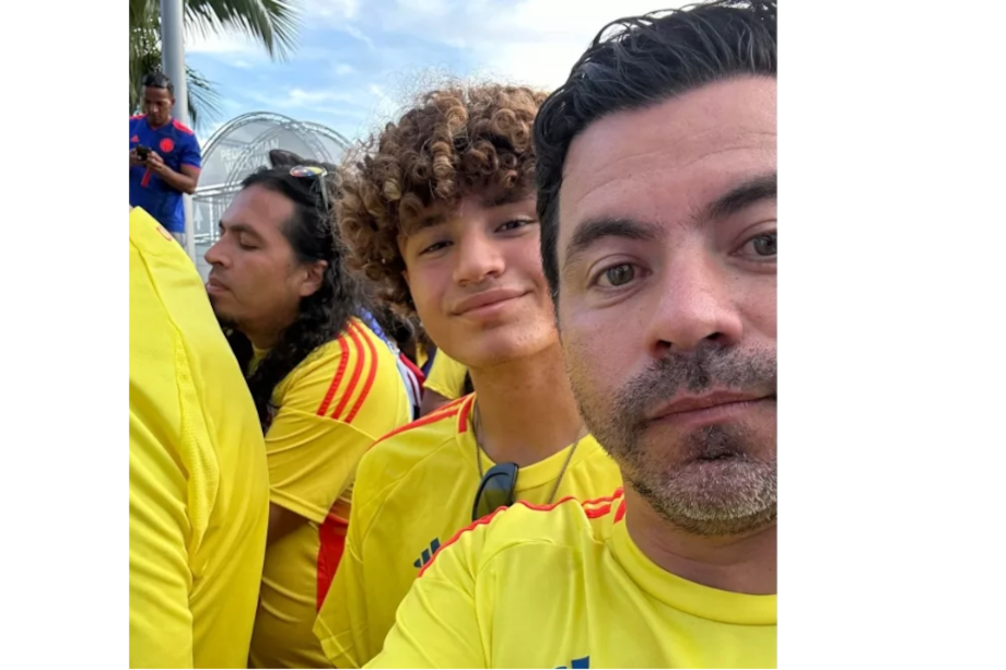 Piter Albeiro y su hijo