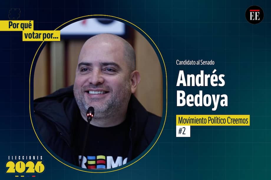 Andrés Bedoya, candidato al Senado.