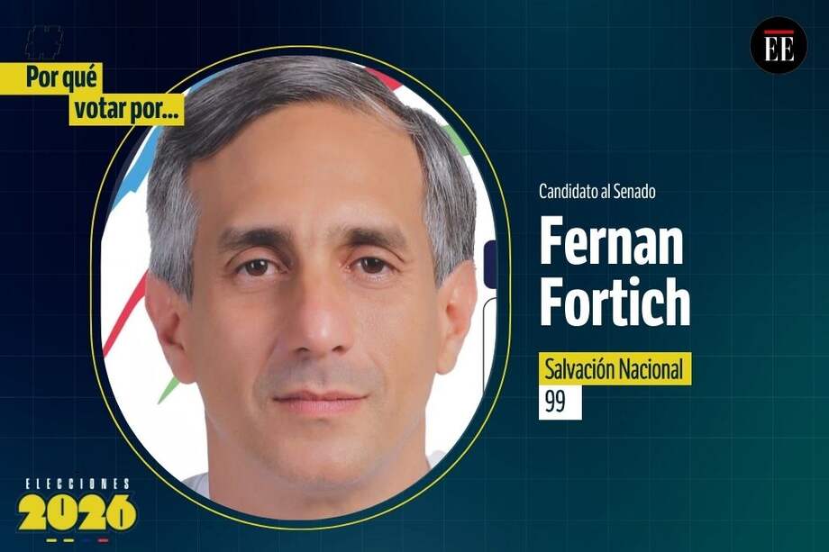 Fernan Fortich Barrios candidato al Senado