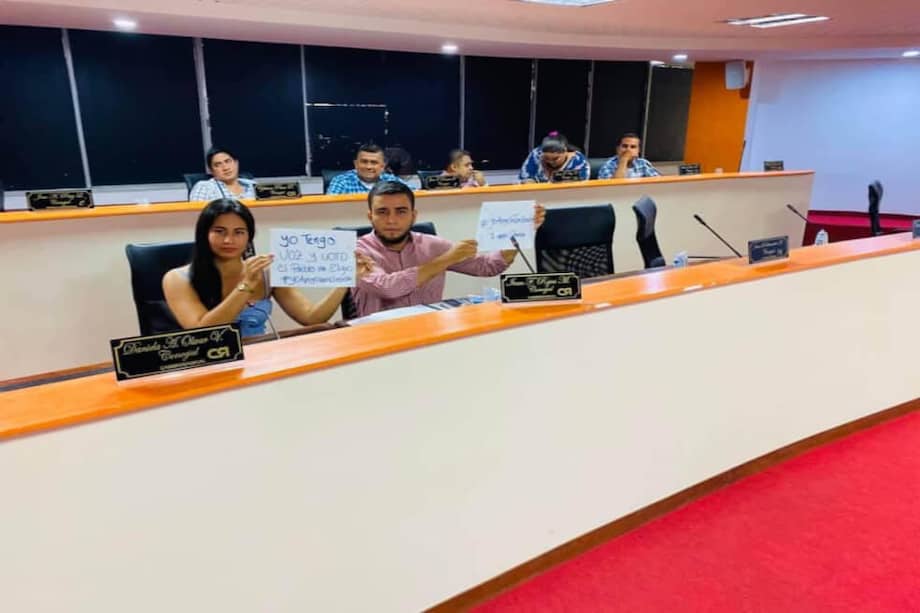 Daniela Olivar, de 22 años, fue la concejal más votada en El Espinal. Tolima. / Cortesía