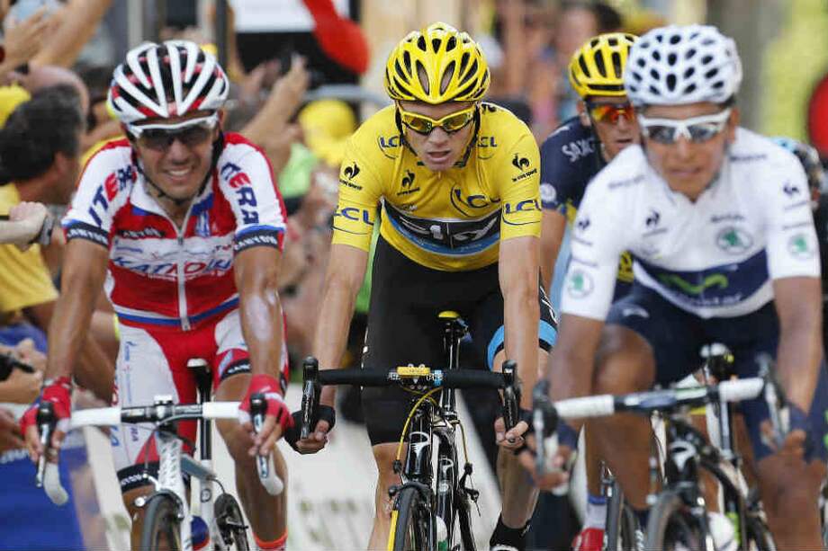 Quintana se ve acompañado de Froome y 'Purito' en la llegada a Gap, al pie de Los Alpes.