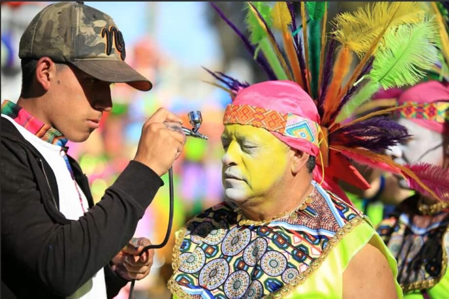 Imagen tomada de la cuenta oficial del Carnaval de Negros y Blancos de Pasto.