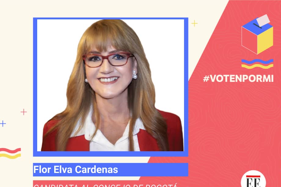 Flor Cárdenas, candidata al Concejo de Bogotá.