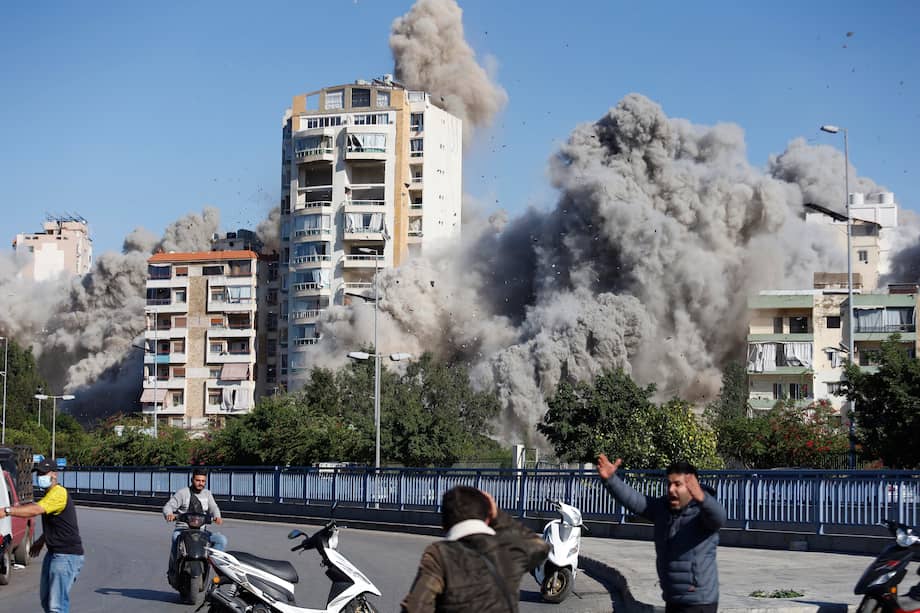 Imagen de referencia. Al menos 13 personas murieron tras un ataque aéreo israelí cerca del mayor hospital público de Líbano, en el sur de Beirut, el 22 de octubre de 2024.