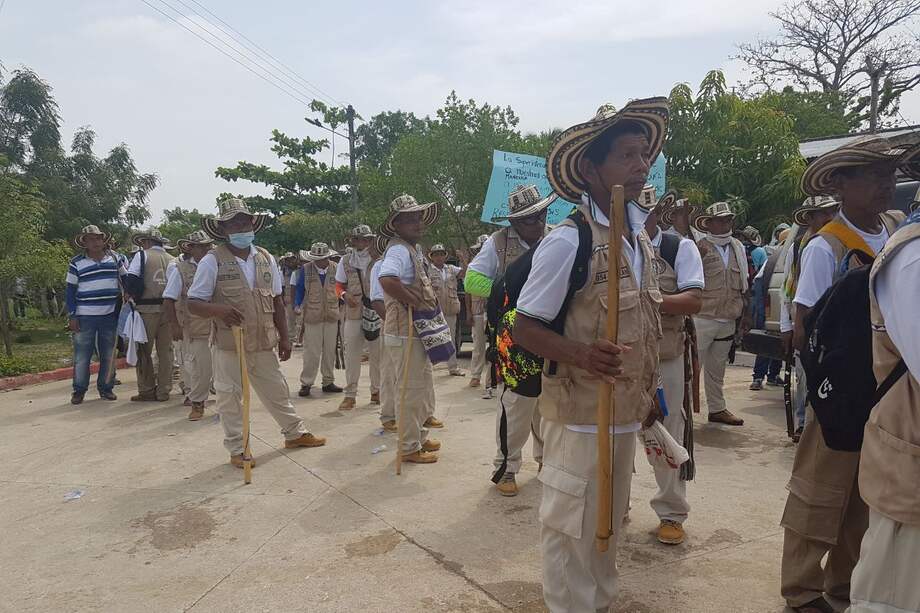 Protestas por intervención de EPS indígena Manexka