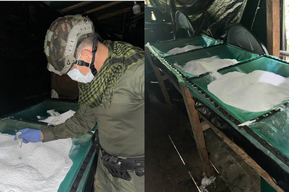 El material incautado y destruido estaba avaluado en USD 99,4 millones, es decir, cerca de COP 506.000 millones.