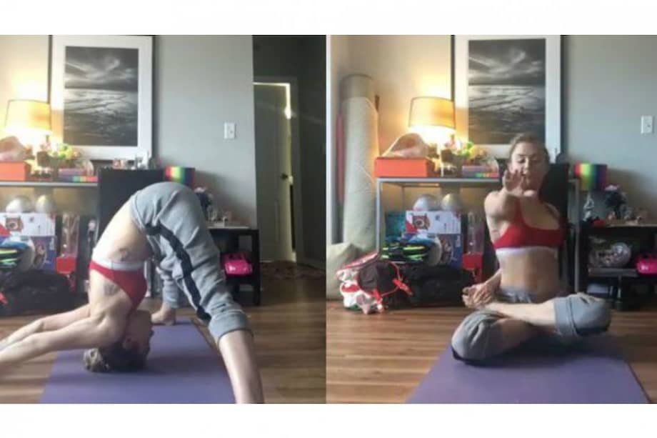 Las 'clases' de yoga de Miley Cyrus