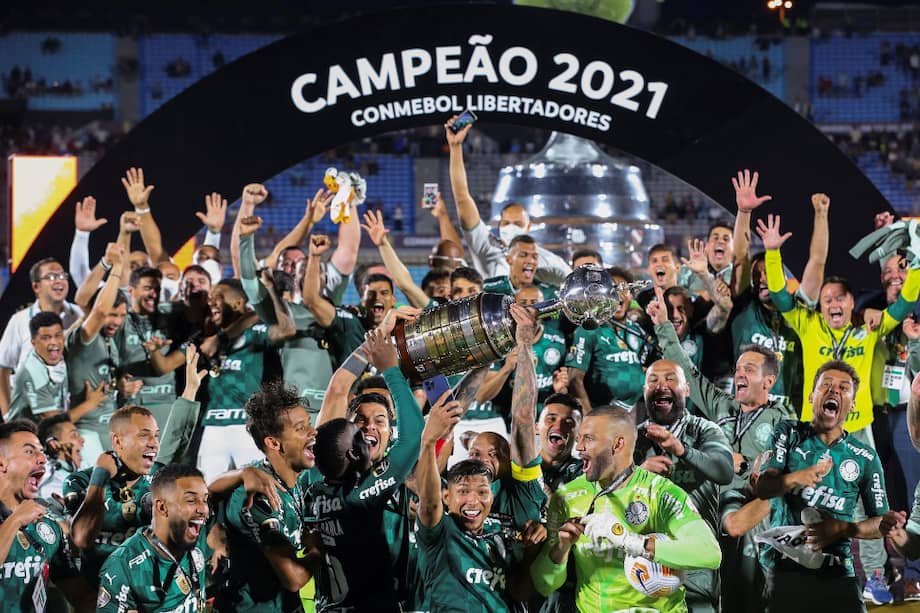 Palmeiras celebra su tercer título en la Copa Libertadores de América.