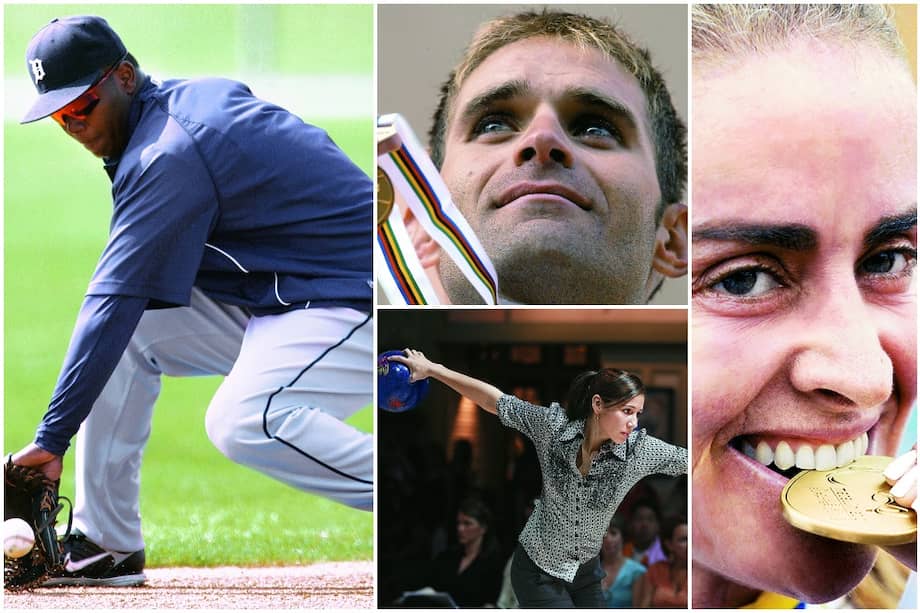 El beisbolista barranquillero Édgar Rentería, dos veces campeón de la Serie Mundial. La bolichera Clara Juliana Guerrero. Santiago Botero. María Luisa Calle.
