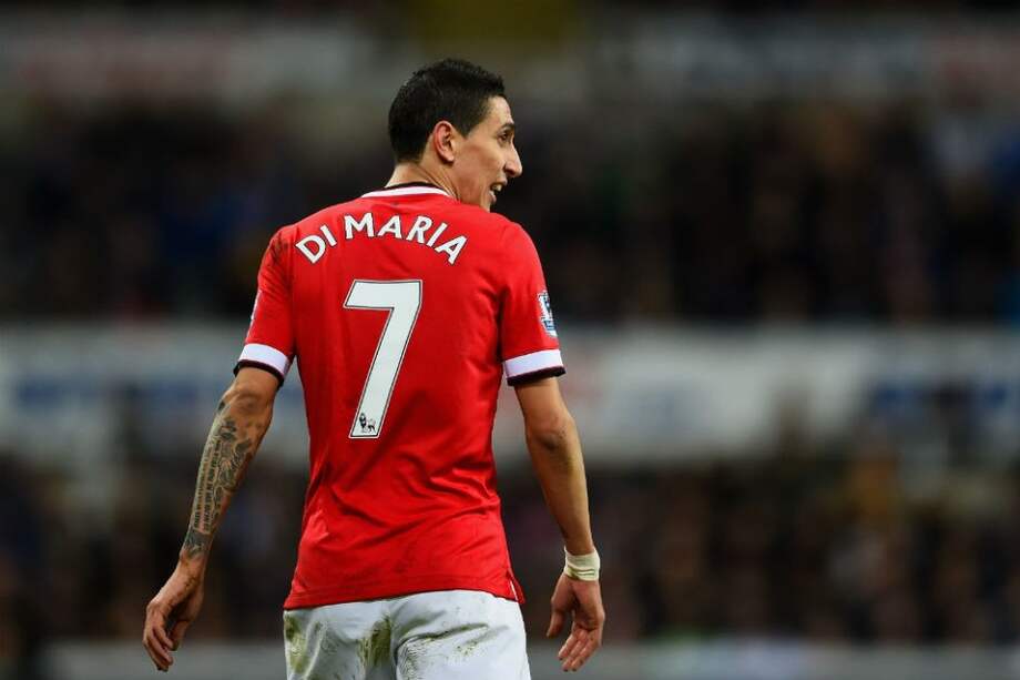 Ángel Di María, mediocampista del Manchester United. Foto: AFP