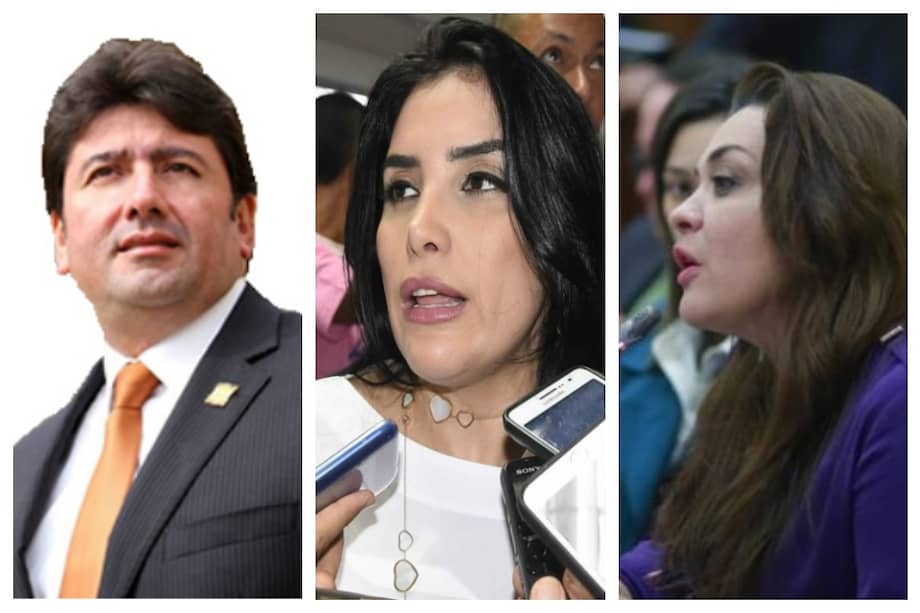 De izquierda a derecha: Fabián Castillo, de Cambio Radical; Aida Merlano, del Partido Conservador; y Margarita Restrepo, de Cambio Radical. / Tomada de la página de Cambio Radical, Zona Cero y la página oficial de la congresista.