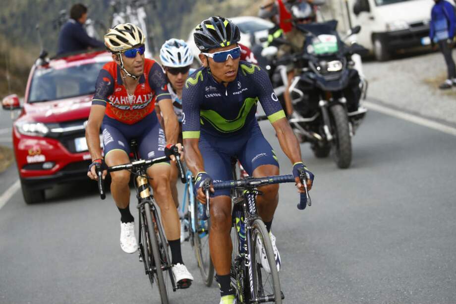 Nairo Quintana es segundo en la clasificación general del Giro de Italia. / AFP